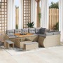 Conjunto de sofás de jardín 12 pcs Beige ratán sintético en Sofás de exterior | Comprar online en Foru.es