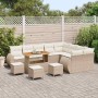 Conjunto de sofá de jardín 13 pcs Beige ratán sintético en Sofás de exterior | Comprar online en Foru.es