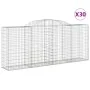 Cestas gaviones 30 uds forma de arco hierro 300x50x120/140 cm de vidaXL, Maceteros y jardineras - Ref: Foro24-3146735, Precio...