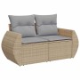 Conjunto de sofás de jardín 13 pcs Beige ratán sintético en Sofás de exterior | Comprar online en Foru.es