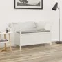 Solid white fir wood bench 107x45x75.5 cm by vidaXL, Benches for halls and storage - Ref: Foro24-351773, Price: 180,74 €, Dis...