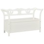 Banco madera maciza abeto blanco 107x45x75,5 cm de vidaXL, Bancos para recibidores y almacenamiento - Ref: Foro24-351773, Pre...