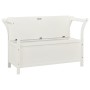 Banco madera maciza abeto blanco 107x45x75,5 cm de vidaXL, Bancos para recibidores y almacenamiento - Ref: Foro24-351773, Pre...
