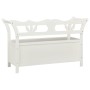 Banco madera maciza abeto blanco 107x45x75,5 cm de vidaXL, Bancos para recibidores y almacenamiento - Ref: Foro24-351773, Pre...