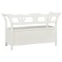 Solid white fir wood bench 107x45x75.5 cm by vidaXL, Benches for halls and storage - Ref: Foro24-351773, Price: 180,74 €, Dis...