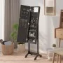 Espejo de pie con LED negro 34x37x146 cm de vidaXL, Espejos - Ref: Foro24-351767, Precio: 112,09 €, Descuento: %