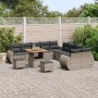 Conjunto de sofás de jardín 13 pcs Gris ratán sintético en Sofás de exterior | Comprar online en Foru.es