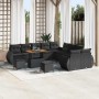 Conjunto de sofás de jardín 13 pcs Negro ratán sintético en Sofás de exterior | Comprar online en Foru.es