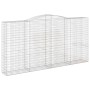 Cestas de gaviones 4 uds forma de arco hierro 400x50x200/220 cm de vidaXL, Maceteros y jardineras - Ref: Foro24-3147063, Prec...