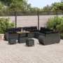 Conjunto de sofás de jardín 13 pcs Negro ratán sintético en Sofás de exterior | Comprar online en Foru.es