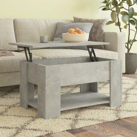Mesa de centro madera de ingeniería gris hormigón 79x49x41 cm de vidaXL, Mesas de centro - Ref: Foro24-809714, Precio: 90,67 ...