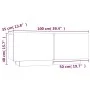 Mesita de noche madera contrachapada gris Sonoma 100x35x40 cm de vidaXL, Mesitas de noche - Ref: Foro24-3152833, Precio: 64,0...