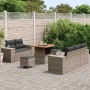 Conjunto de sofás de jardín 8 pcs Gris ratán sintético en Sofás de exterior | Comprar online en Foru.es