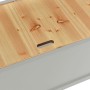 Banco madera maciza de abeto gris 107x45x75,5 cm de vidaXL, Bancos para recibidores y almacenamiento - Ref: Foro24-351775, Pr...