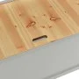 Banco madera maciza de abeto gris 107x45x75,5 cm de vidaXL, Bancos para recibidores y almacenamiento - Ref: Foro24-351775, Pr...