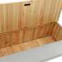 Banco madera maciza de abeto gris 107x45x75,5 cm de vidaXL, Bancos para recibidores y almacenamiento - Ref: Foro24-351775, Pr...
