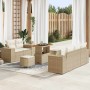 Conjunto de sofá de jardín 8 pcs Beige ratán sintético en Sofás de exterior | Comprar online en Foru.es
