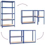 Estantería 5 niveles 3 uds acero y madera contrachapada azul de vidaXL, Estanterías industriales - Ref: Foro24-3154175, Preci...