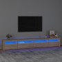 Mueble de TV con luces LED roble Sonoma 270x35x40 cm de vidaXL, Muebles TV - Ref: Foro24-3152748, Precio: 154,28 €, Descuento: %