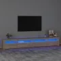 Mueble de TV con luces LED roble Sonoma 270x35x40 cm de vidaXL, Muebles TV - Ref: Foro24-3152748, Precio: 152,27 €, Descuento: %