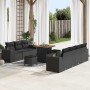 Conjunto de sofá de jardín 10 pcs Negro ratán sintético en Sofás de exterior | Comprar online en Foru.es