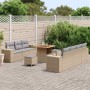 Conjunto de sofá de jardín 10 pcs Beige ratán sintético en Sofás de exterior | Comprar online en Foru.es