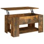 Mesa de centro madera contrachapada roble ahumado 79x49x41 cm de vidaXL, Mesas de centro - Ref: Foro24-819275, Precio: 78,26 ...