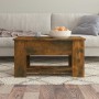 Mesa de centro madera contrachapada roble ahumado 79x49x41 cm de vidaXL, Mesas de centro - Ref: Foro24-819275, Precio: 78,26 ...