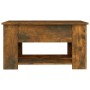 Mesa de centro madera contrachapada roble ahumado 79x49x41 cm de vidaXL, Mesas de centro - Ref: Foro24-819275, Precio: 78,26 ...