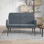 Banco de terciopelo gris oscuro 108x79x79 cm de vidaXL, Bancos - Ref: Foro24-351415, Precio: 127,46 €, Descuento: %