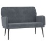 Banco de terciopelo gris oscuro 108x79x79 cm de vidaXL, Bancos - Ref: Foro24-351415, Precio: 128,96 €, Descuento: %