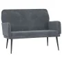 Banco de terciopelo gris oscuro 108x79x79 cm de vidaXL, Bancos - Ref: Foro24-351415, Precio: 127,46 €, Descuento: %