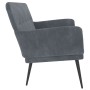 Banco de terciopelo gris oscuro 108x79x79 cm de vidaXL, Bancos - Ref: Foro24-351415, Precio: 128,96 €, Descuento: %