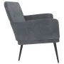 Banco de terciopelo gris oscuro 108x79x79 cm de vidaXL, Bancos - Ref: Foro24-351415, Precio: 127,46 €, Descuento: %