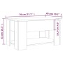 Mesa de centro madera contrachapada roble ahumado 79x49x41 cm de vidaXL, Mesas de centro - Ref: Foro24-819275, Precio: 78,26 ...