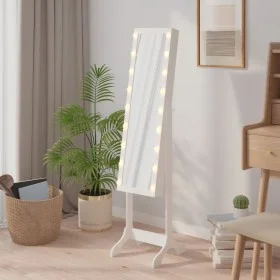 Espejo de pie con LED blanco 34x37x146 cm de vidaXL, Espejos - Ref: Foro24-351766, Precio: 133,60 €, Descuento: %