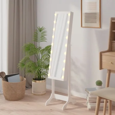 Espejo de pie con LED blanco 34x37x146 cm de vidaXL, Espejos - Ref: Foro24-351766, Precio: 133,60 €, Descuento: %
