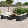 Conjunto de sofá de jardín 11 pcs Negro ratán sintético en Sofás de exterior | Comprar online en Foru.es