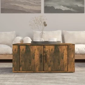 Mesa de centro madera contrachapada roble ahumado 80x50x36 cm de vidaXL, Mesas de centro - Ref: Foro24-816517, Precio: 48,46 ...