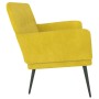 Banco de terciopelo amarillo 108x79x79 cm de vidaXL, Bancos - Ref: Foro24-351420, Precio: 140,01 €, Descuento: %