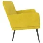 Banco de terciopelo amarillo 108x79x79 cm de vidaXL, Bancos - Ref: Foro24-351420, Precio: 137,75 €, Descuento: %