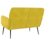 Banco de terciopelo amarillo 108x79x79 cm de vidaXL, Bancos - Ref: Foro24-351420, Precio: 140,01 €, Descuento: %