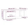 Mesa de centro madera contrachapada negro 100x50,5x35 cm de vidaXL, Mesas de centro - Ref: Foro24-816537, Precio: 63,40 €, De...