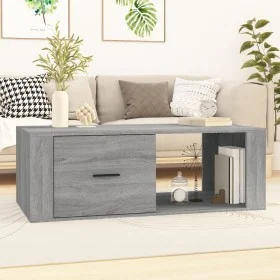 Mesa de centro madera contrachapada gris Sonoma 100x50,5x35 cm de vidaXL, Mesas de centro - Ref: Foro24-816542, Precio: 73,30...