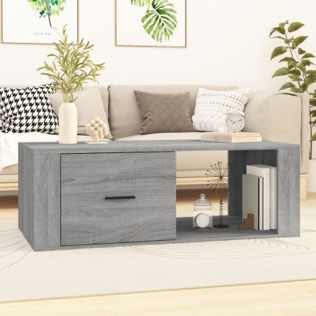 Mesa de centro madera contrachapada gris Sonoma 100x50,5x35 cm de vidaXL, Mesas de centro - Ref: Foro24-816542, Precio: 74,14...
