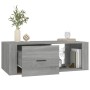 Mesa de centro madera contrachapada gris Sonoma 100x50,5x35 cm de vidaXL, Mesas de centro - Ref: Foro24-816542, Precio: 74,14...