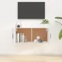 Mueble para TV de pared blanco brillante 100x34,5x40 cm de vidaXL, Muebles TV - Ref: Foro24-816634, Precio: 77,72 €, Descuent...