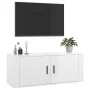 Mueble para TV de pared blanco brillante 100x34,5x40 cm de vidaXL, Muebles TV - Ref: Foro24-816634, Precio: 77,72 €, Descuent...
