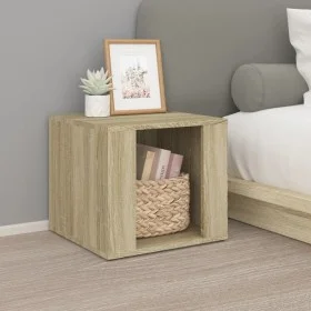 Mesita de noche madera contrachapada roble Sonoma 41x40x36 cm de vidaXL, Mesitas de noche - Ref: Foro24-816547, Precio: 31,63...