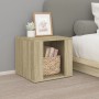 Mesita de noche madera contrachapada roble Sonoma 41x40x36 cm de vidaXL, Mesitas de noche - Ref: Foro24-816547, Precio: 32,00...